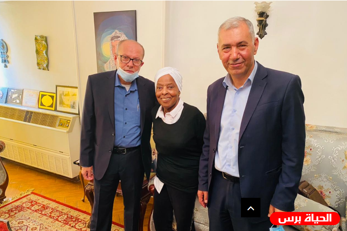 بتعليمات من الرئيس .. أبو بكر يبدأ جولته في القاهرة بزيارة أول أسيرة في الثورة الفلسطينية